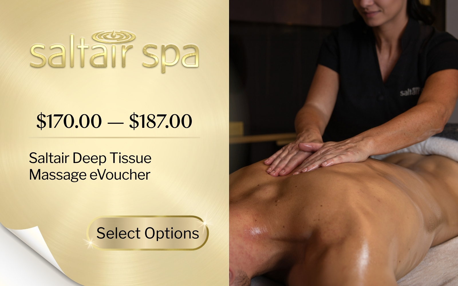 Saltair Deep Tissue Massage Gift eVoucher