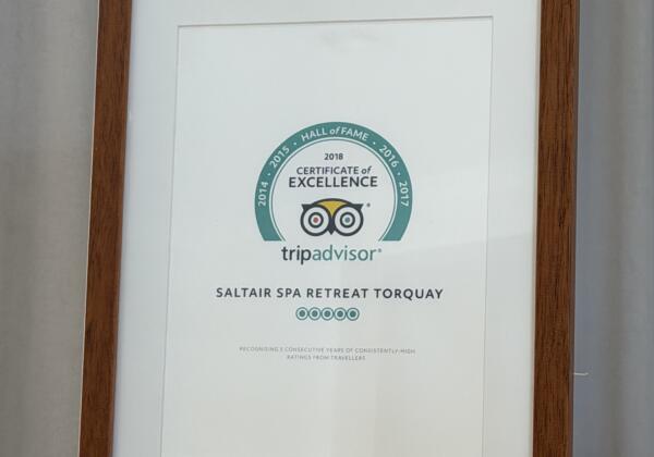 Tripadvisor 'hall Of Fame' Saltair Award